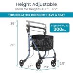 Vive Ultra Lightweight Folding Walker for Seniors