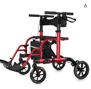 WalkMate Ultralight Rollator with 10'' Wheels
