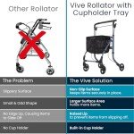 Vive Ultra Lightweight Folding Walker for Seniors