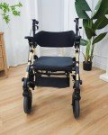 Lightweight Foldable 2-in-1 Rolling Walker Chair