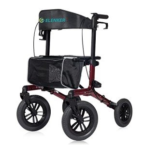 Elenker All-Terrain Ultra-Lightweight Rollator Walker