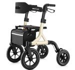 MAXWALK Ultralight All-Terrain Rollator with Seat