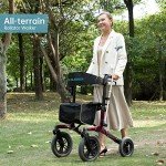 Elenker All-Terrain Ultra-Lightweight Rollator Walker