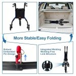Lightweight 3-Wheel Rollator for Seniors – Blue