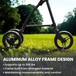 Lightweight Carbon Ultralight Rollator Walker - Black