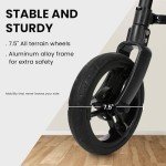 Lightweight Carbon Ultralight Rollator Walker - Black