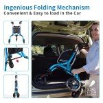 Planetwalk Ultra Lightweight 3-Wheel Rollator Walker