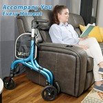 Planetwalk Ultra Lightweight 3-Wheel Rollator Walker