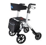 Carbon Ultralight Walker with Seat and 4 Wheels