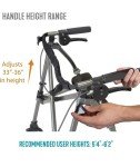 Able Life Lightweight Folding Rollator with Seat