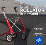 byACRE Ultralight Carbon Rollator with Organizer Bag