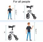 Carbon Ultralight Walker with Seat and 4 Wheels