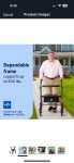 Bariatric Carbon Ultralight Rollator - 500 lb Capacity