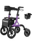 MAXWALK All-Terrain Foldable Rollator for Seniors