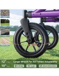 MAXWALK All-Terrain Foldable Rollator for Seniors
