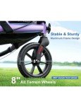 Lightweight Foldable 3-Wheel Rollator Walker with Seat