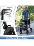 MAXWALK All-Terrain Foldable Rollator for Seniors