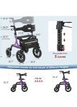 MAXWALK All-Terrain Foldable Rollator for Seniors