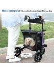 Lightweight Foldable 3-Wheel Rollator Walker with Seat