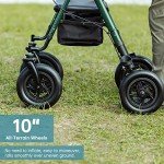 ELENKER All-Terrain Ultralight Rollator with Basket