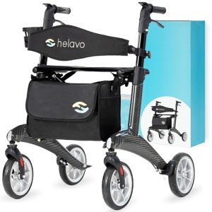 Helavo Ultra-Light Carbon Rollator - 5.6 kg