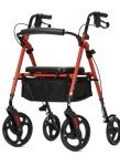 ELENKER Red Carbon Ultralight Rollator with 10" Wheels