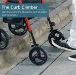 ELENKER Red Carbon Ultralight Rollator with 10" Wheels