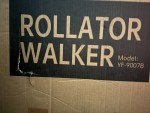 ELENKER Red Carbon Ultralight Rollator with 10" Wheels