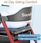 Lightweight Foldable Rollator Walker for Seniors