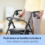 Lightweight Folding Carbon Rollator Walker for Adults