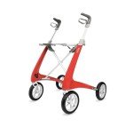 byACRE Ultralight Carbon Rollator Walker - Red