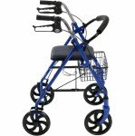 Lightweight Carbon Ultralight Rollator Walker with Seat