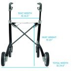 byACRE Ultralight Carbon Rollator with Organizer Bag