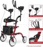 WINLOVE Lightweight Tall Upright Rollator Walker