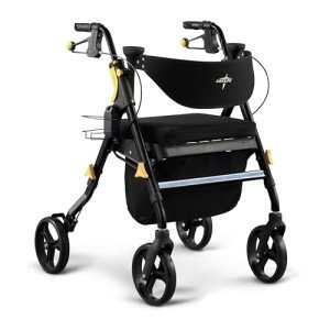 Medline Carbon Ultralight Empower Rollator - Black