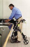 Medline Carbon Ultralight Empower Rollator - Black