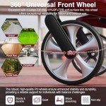 Ultra-Light Carbon Fiber Rollator Walker with Seat