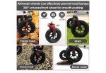 Henmnii Ultralight Rollator Walker with Wide Seat