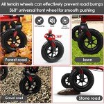 Henmnii Lightweight Folding Rollator with Seat