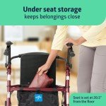 Medline Carbon Ultralight Rollator Walker with Seat