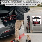 Henmnii Lightweight Folding Rollator with Seat