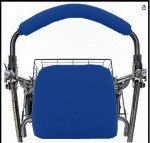 Blue Soft Rollator Walker Seat and Backrest Cover