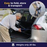 Ultralight 4-Wheel Rollator Walker with Seat