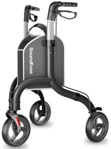 Lightweight 3 Wheel Rollator for Seniors, Adjustable