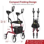 WINLOVE Lightweight Carbon Ultralight Rollator for Seniors