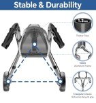 Lightweight 3 Wheel Rollator for Seniors, Adjustable