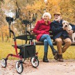 WINLOVE Lightweight Carbon Ultralight Rollator for Seniors