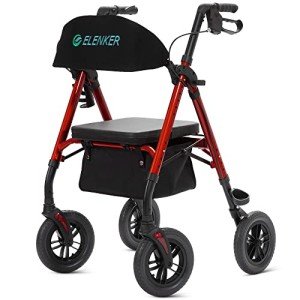 ELENKER All-Terrain Carbon Ultralight Rollator Walker