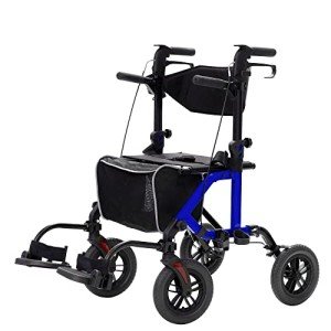 ELENKER 2-in-1 All-Terrain Rollator & Transport Chair