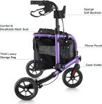 WALK MATE Lightweight Rollator Walker with Seat